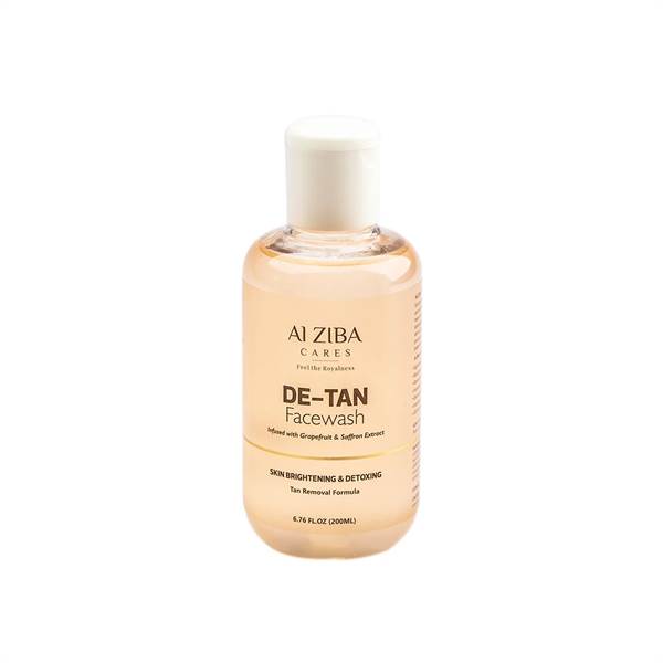Alziba Cares De-Tan Face Wash infused With Grapefruit & Saffron Extract With Vitamin E
